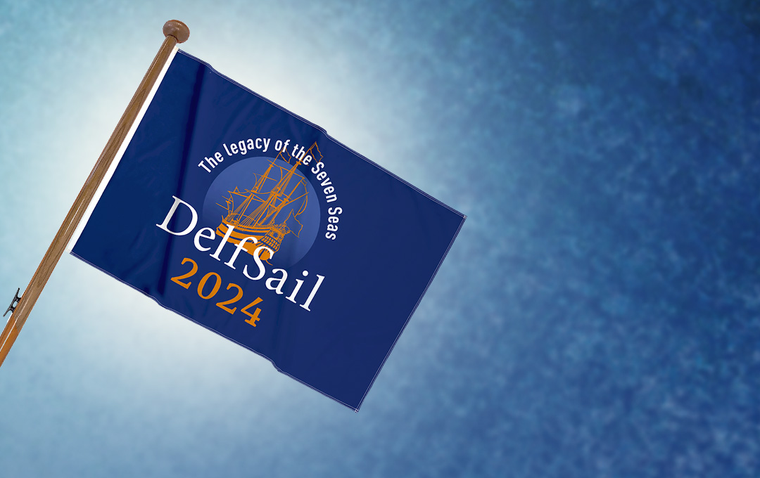 De officiële DelfSail vlag is nu verkrijgbaar