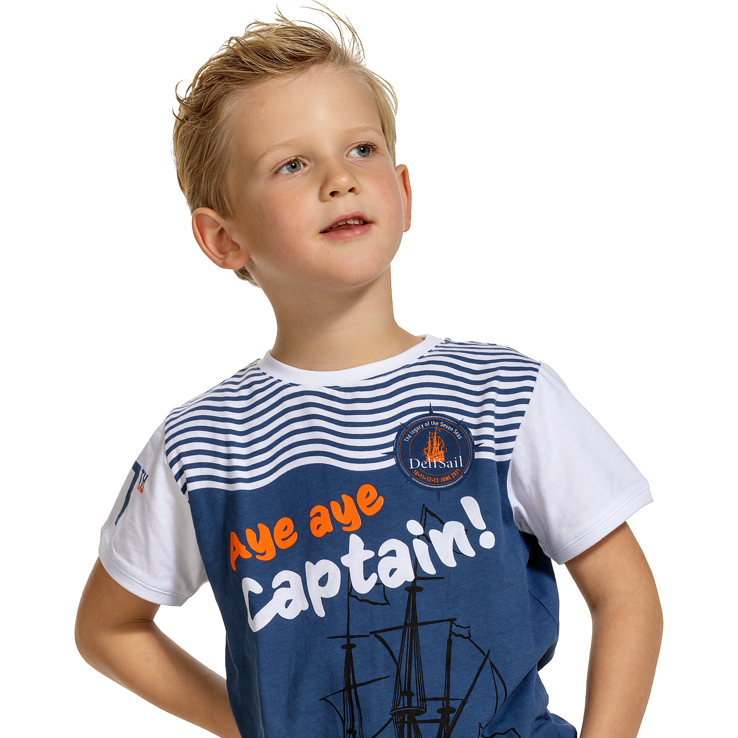 Kids t-shirt gedragen